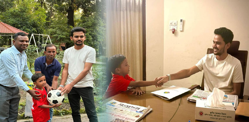 চাঁদপুরের ক্ষুদে মেসি’ সোহান বিকেএসপির পথে