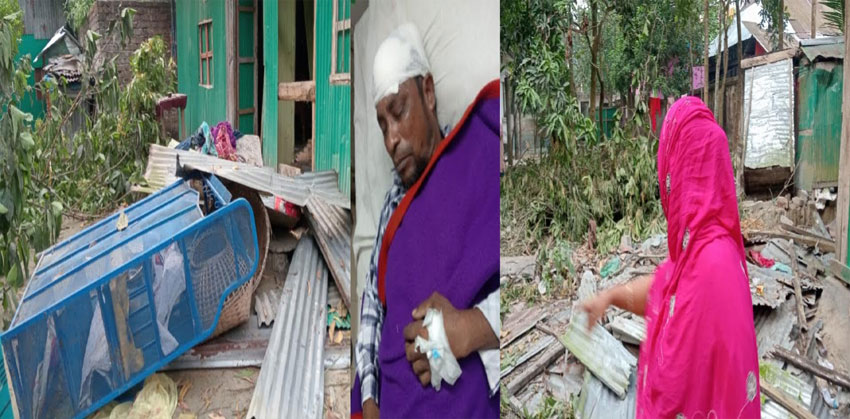 কচুয়ায় জমিজমা বিরোধের জেরে বাড়িঘরে ভাঙচুর ও হামলার অভিযোগ