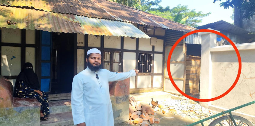 চাঁদপুরে মসজিদের ইমামের বসতবাড়িতে দখল ও লুটপাটের অভিযোগ