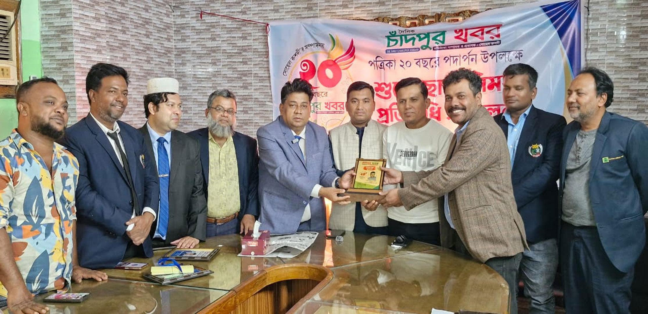 বর্ণাঢ্য আয়োজনে দৈনিক চাঁদপুর খবর পত্রিকার প্রতিষ্ঠাবার্ষিকী পালিত