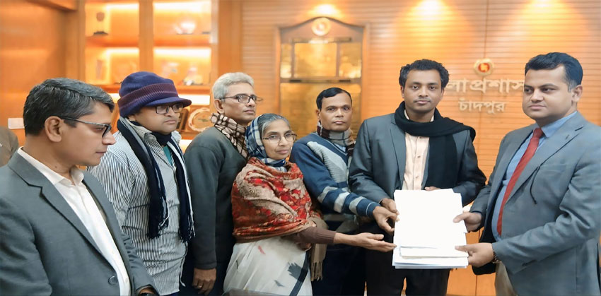 চাঁদপুর-৩ আসনে কমিউনিস্ট পার্টি মনোনীত কমরেড জাহাঙ্গীর হোসেনের মনোনয়নপত্র দাখিল