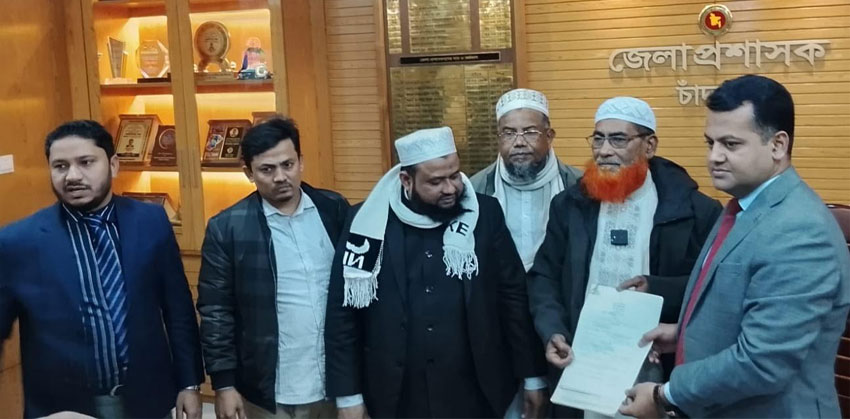 চাঁদপুর-৪ আসনে জামায়াত প্রার্থী মাও: বিল্লাল হোসাইন মিয়াজীর মনোনয়নপত্র জমা