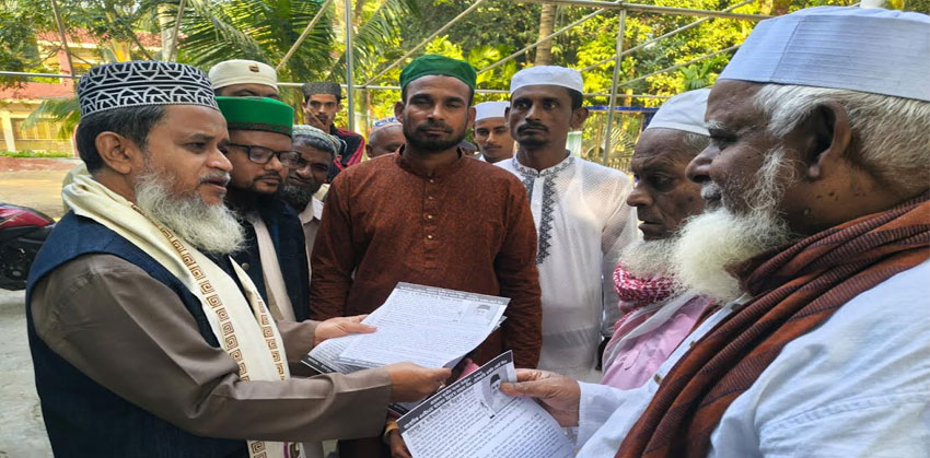 বিষ্ণুপুরে মোমবাতি প্রতীকের প্রার্থী সাংবাদিক আহসান উল্লাহর গণসংযোগ