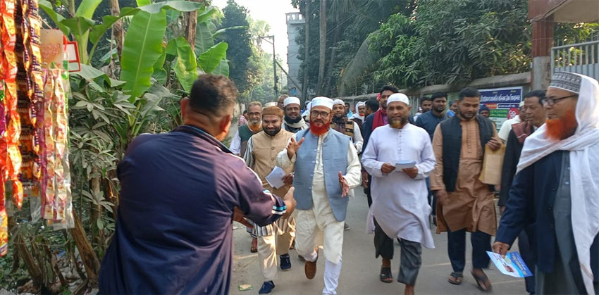 হাইমচরের মানুষের ভালোবাসা আমাকে অনুপ্রাণিত করছে : জামায়াত এমপি প্রার্থী শাহজাহান মিয়া