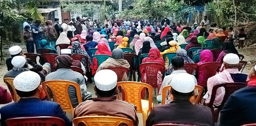 শাহমাহমুদপুরে ৬নং ওয়ার্ডে ধানের শীষের পক্ষে মহিলা সমাবেশ