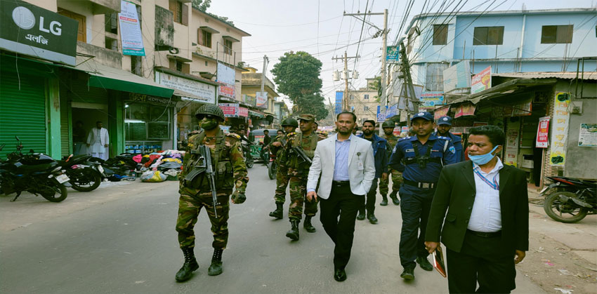 নির্বাচনি আচরণবিধি নিশ্চিত করতে ফরিদগঞ্জে বিচারিক কমিটির পরিদর্শন