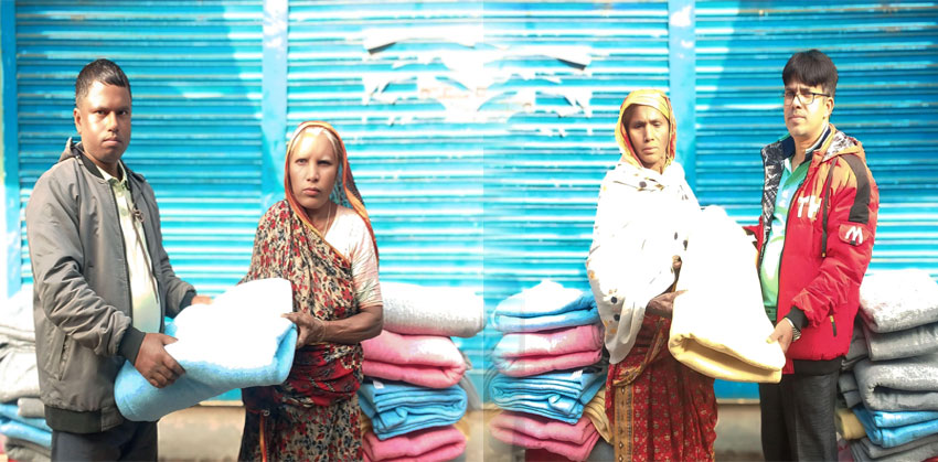 শীতার্তদের পাশে ‘টাঙ্গুয়ার হাওর উন্নয়ন ফোরাম’