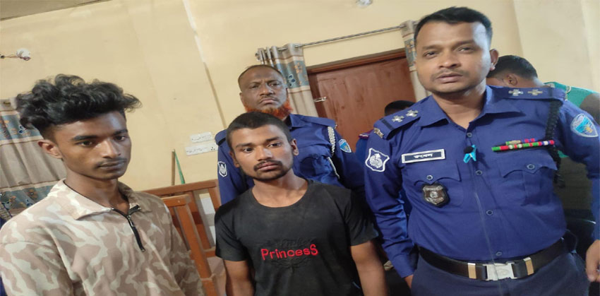 কচুয়া রহিমানগর বাজার থেকে দুই চোর আটক