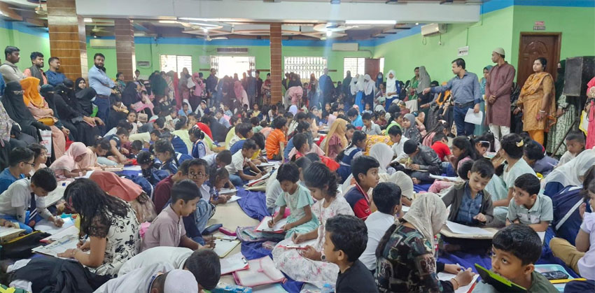 চাঁদপুর প্রেস ক্লাবের আয়োজনে শিক্ষার্থীদের সুন্দর হাতের লেখা, চিত্রাঙ্কন ও আবৃত্তি  প্রতিযোগিতা
