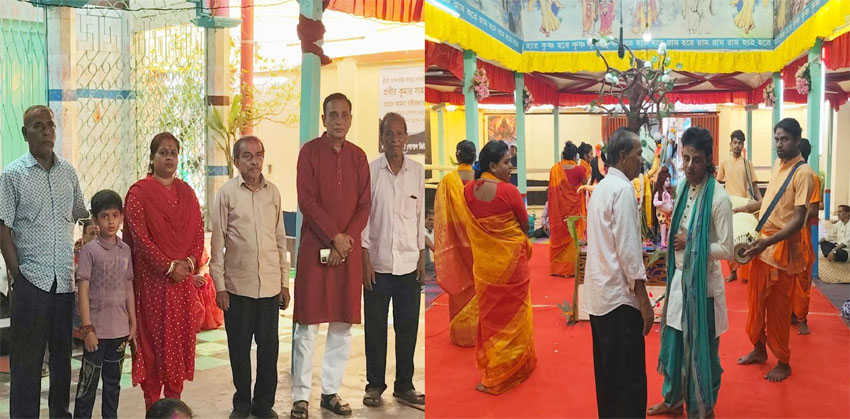 চাঁদপুরে শ্রী শ্রী গোপাল জিউর আখড়ায় ১২৪ তম বার্ষিক দোল উৎসব শুরু