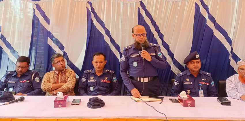 অপরাধীদের কোনো ছাড় নেই : কচুয়ায় এসপি রবিউল হাসান