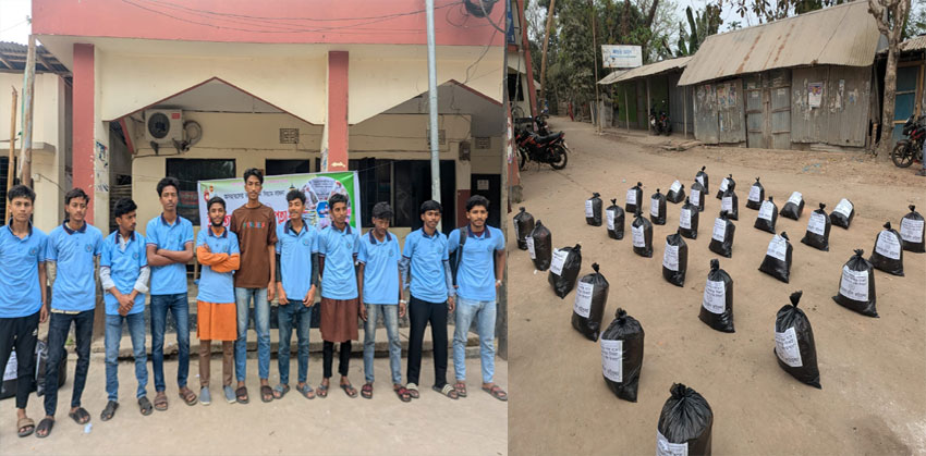 গুপ্টি পশ্চিমে মানবতার প্রদীপ ফাউন্ডেশনের ইফতার ও ঈদ উপহার বিতরণ