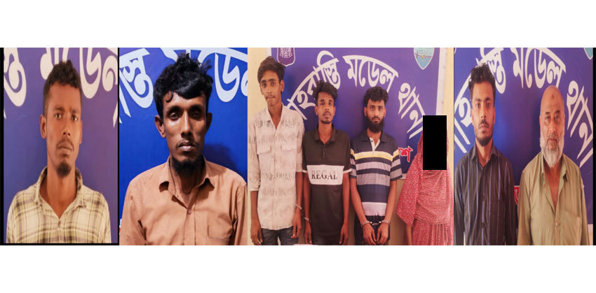 শাহরাস্তিতে পুলিশের অভিযানে মাদক-ওয়ারেন্টভুক্ত ৮ আসামি আটক