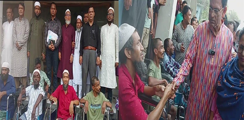 কচুয়ায় প্রতিবন্ধীদের মাঝে শিক্ষামন্ত্রীর হুইলচেয়ার বিতরণ