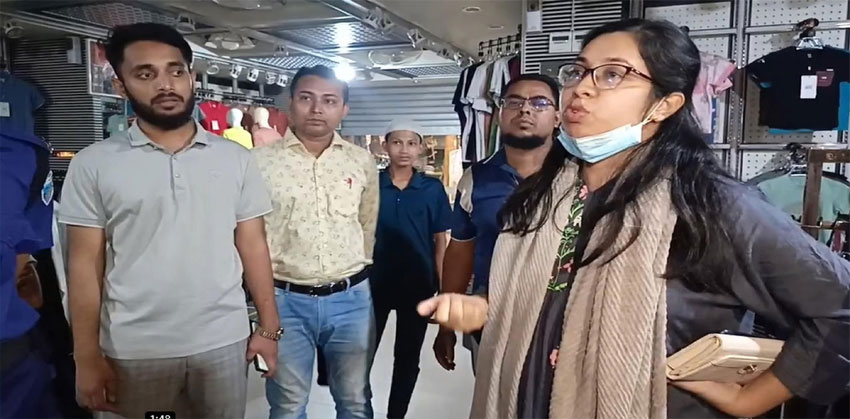 সন্ধ্যা ৭টার পর দোকান খোলা: হাজীগঞ্জ বাজারে ৭ প্রতিষ্ঠানকে জরিমানা