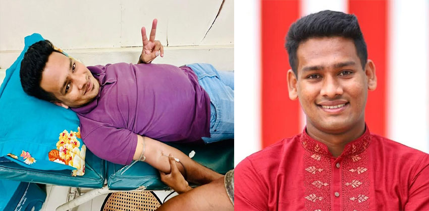 মতলবে ছাত্রদল নেতা ফয়সাল খন্দকারের ১২তম রক্তদান