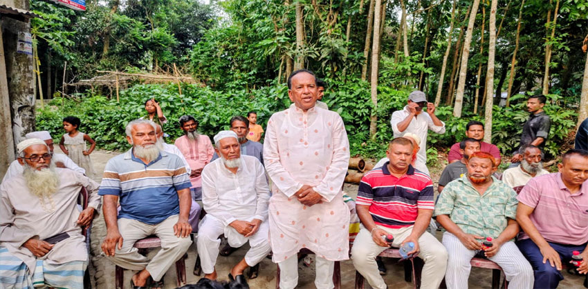 ছেংগারচর ৪নং ওয়ার্ডে নূরুল হক সরকারের মতবিনিময় সভা