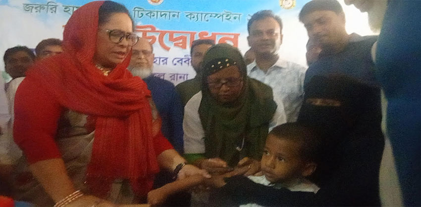 কচুয়ায় হাম-রুবেলা টিকাদান ক্যাম্পেইনের শুভ উদ্বোধন