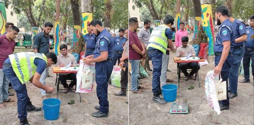 চাঁদপুর আদালত প্রাঙ্গণে জব্দকৃত মামলার আলামত পুড়িয়ে ধ্বংস