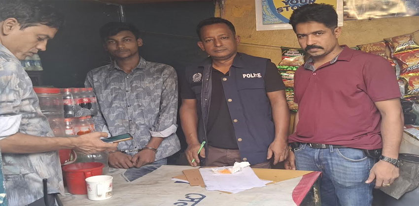 ফরিদগঞ্জে থানা মোড় থেকে ৭০ পিস ইয়াবাসহ যুবক আটক