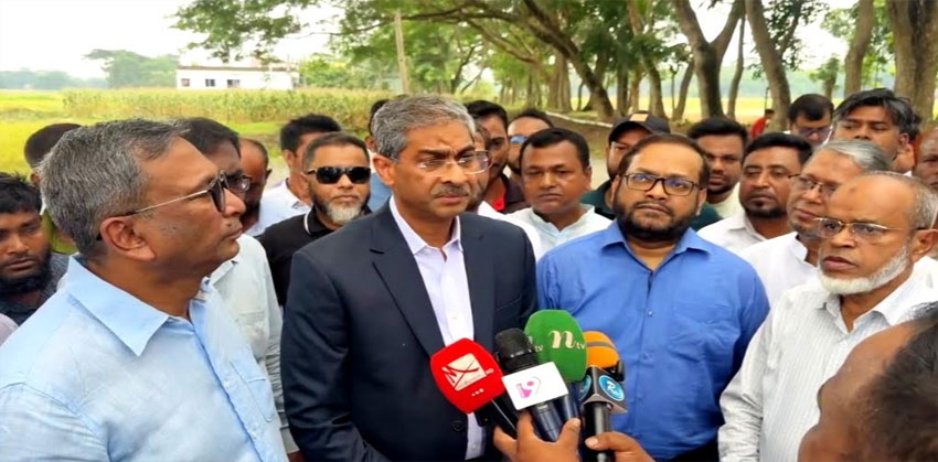 চাঁদপুরে প্রধানমন্ত্রীর আগমনকে কেন্দ্র করে বিশ্বখাল পরিদর্শনে পানি সম্পদ মন্ত্রী এ্যানি