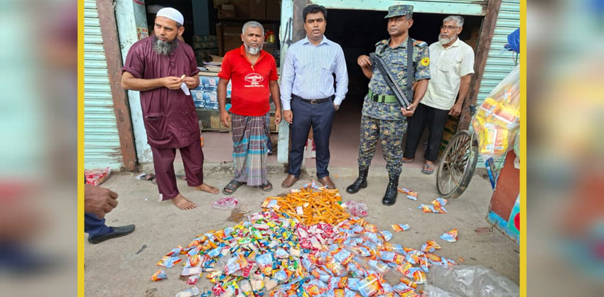 চাঁদপুরে নিম্নমানের শিশুখাদ্য বিক্রি, ৪ প্রতিষ্ঠানকে জরিমানা