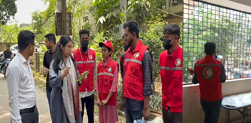 হাজীগঞ্জ সরকারি হাসপাতালে দালালচক্রের দৌরাত্ম্য রোধে সচেতনতা অভিযান