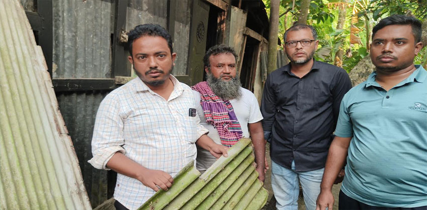 মহামায়া শিক্ষানবিশ আইনজীবীর সীমানাপ্রচীর ভাংচুর ও বসতঘরে লুটপাটের অভিযোগ