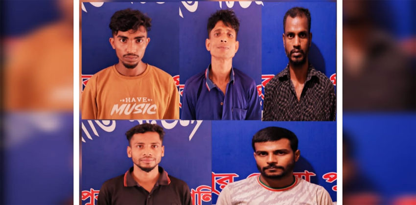শাহরাস্তিতে পুলিশের সাঁড়াশি অভিযানে ইয়াবা-গাঁজা ও জুয়াড়িসহ গ্রেফতার ৫
