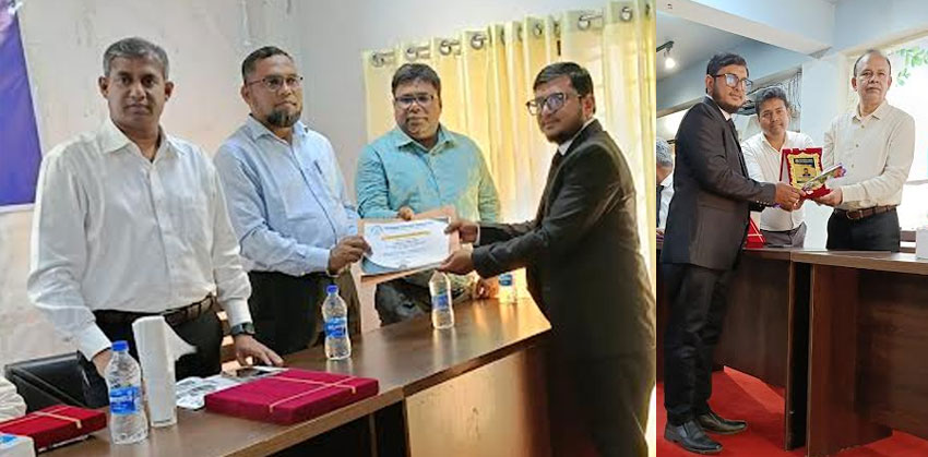 চাঁদপুর আয়কর আইনজীবী সমিতির সম্মাননা পেলেন জসীম উদ্দীন পাটওয়ারী