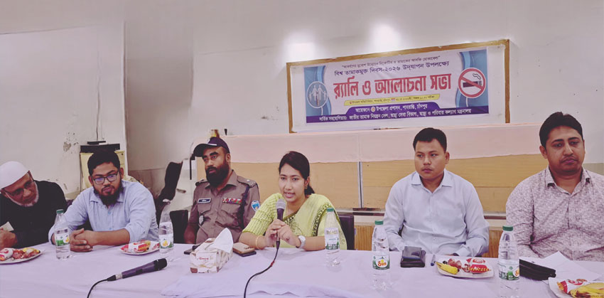 তামাকের বিষাক্ত ছোবল থেকে তরুণ প্রজন্মকে রক্ষা করতে হবে : ইউএনও মনিরা খাতুন