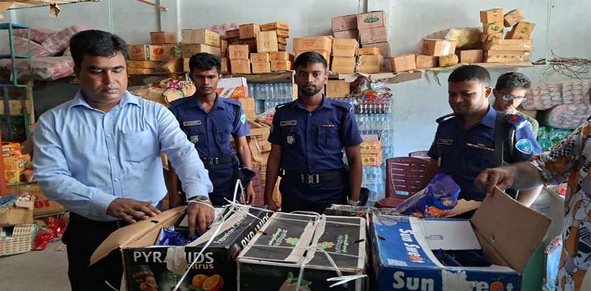 চাঁদপুরে অনুমোদনহীন ক্ষতিকর শিশু খাদ্য মজুদ ও বিক্রির অভিযোগে ‘হাসান এন্টারপ্রাইজকে জরিমানা