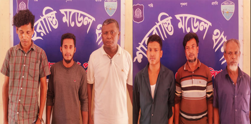 শাহরাস্তিতে পৃথক অভিযানে অভিযুক্ত ৬ আসামি আটক