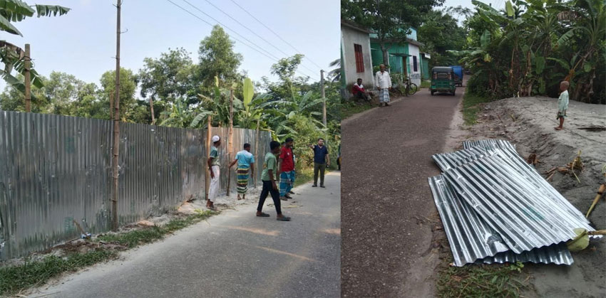 মতলবের উপাদীতে সম্পত্তিগত বিরোধে বসত বাড়ি ভাঙচুর করে লুটপাটের অভিযোগ