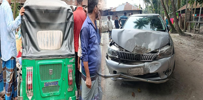 ফরিদগঞ্জে প্রাইভেট কার–সিএনজি সংঘর্ষে আহত-৫