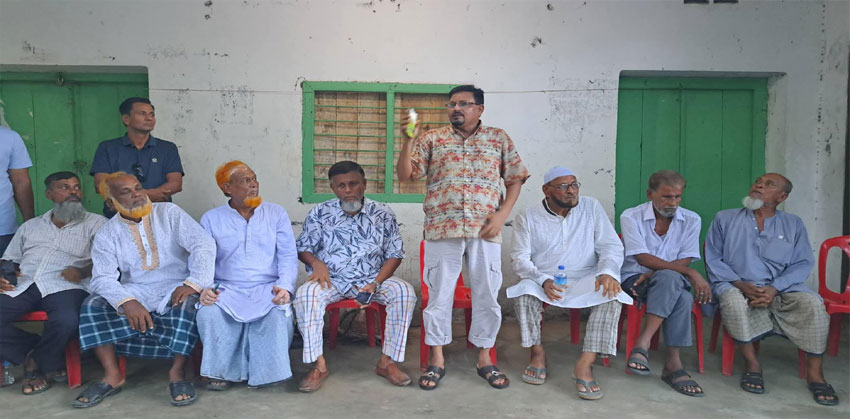 গোলাম কিবরিয়া স্বপন দেওয়ানজীর বিরুদ্ধে মিথ্যা অপপ্রচারের প্রতিবাদে এলাকাবাসীর প্রতিবাদ সভা