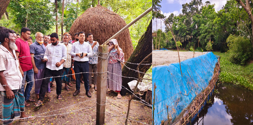 শাহরাস্তিতে প্রশাসনের হস্তক্ষেপে উন্মুক্ত হলো শতবর্ষের চলাচলের পথ
