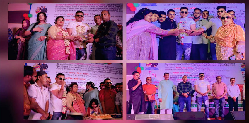 চিত্রনায়ক ডি এ তায়েবকে সংবর্ধনা, আনন্দঘন পরিবেশে পারিবারিক মিলনমেলা