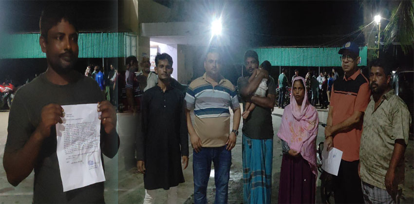 হাজীগঞ্জ থানায় অঙ্গীকারনামা দিয়ে মাদক ছাড়লেন টোরাগড়ের শাহাদাৎ