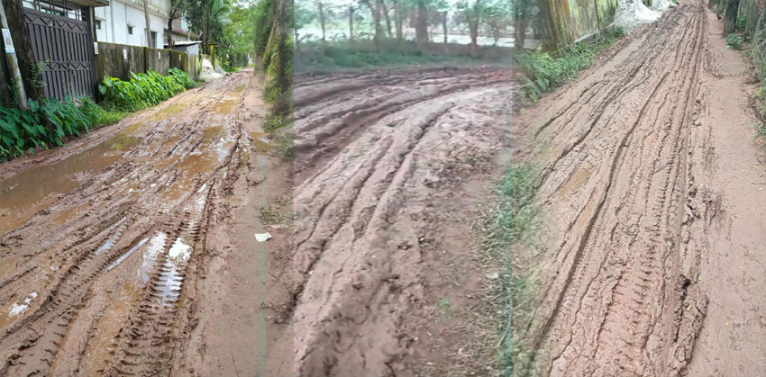 শাহরাস্তিতে ইটভাটার ভারী ট্রাক ও ট্রাক্টরের কারণে বেহাল ৩ কিলোমিটার সড়ক, ভোগান্তিতে লাখো মানুষ