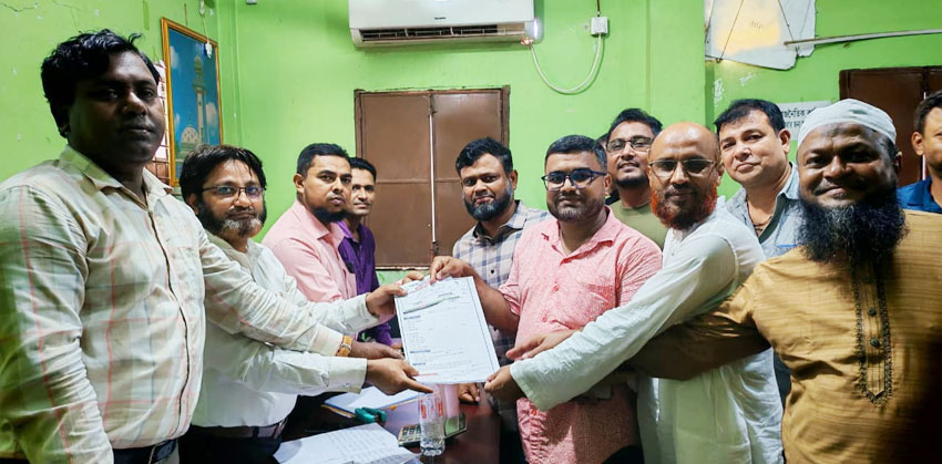 মনোনয়ন ফরম সংগ্রহ করলেন দপ্তর সম্পাদক প্রার্থী সাংবাদিক মোহাম্মদ হাবীব উল্যাহ্