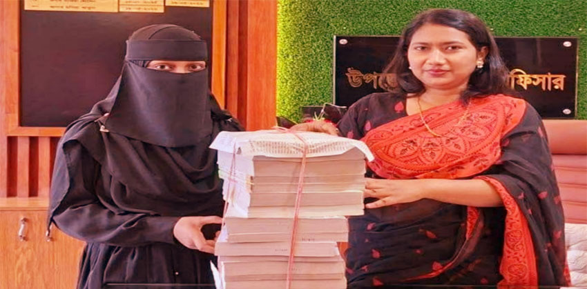 শাহরাস্তিতে অদম্য শিক্ষার্থীর স্বপ্নপূরণে পাশে ইউএনও মনিরা খাতুন