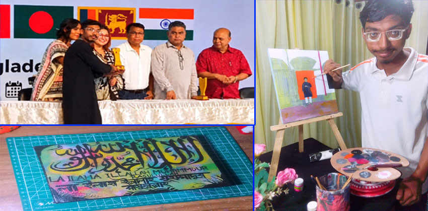 আন্তর্জাতিক সেরা শিল্পীর পুরস্কার পেলেন চাঁদপুরের নাইমুর রহমান শান্ত