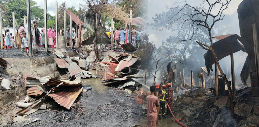 মতলব দক্ষিণে ভয়াবহ অগ্নিকান্ডে কপাল পুড়লো ৫ পরিবারের, অর্ধ কোটি টাকার ক্ষয়ক্ষতি