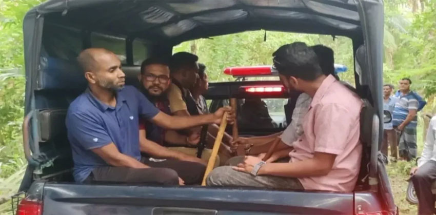 নিষিদ্ধ আওয়ামী লীগ নেতার বাড়িতে দাওয়াতে এসে যুবলীগ-ছাত্রলীগের সাতজন আটক